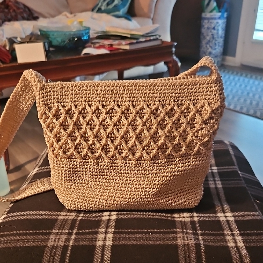 Worthington Handcrafted Tan Woven Shoulder Bag